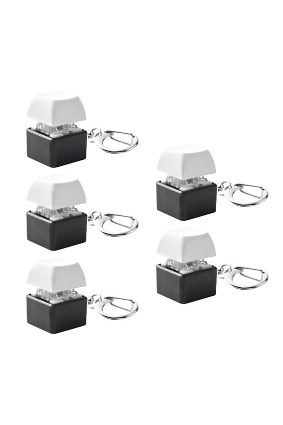 Switches Mechanical Keyboards Tester 5Pcs Keychain for Satisfying Clicks Sound Pressure Reduction Portable