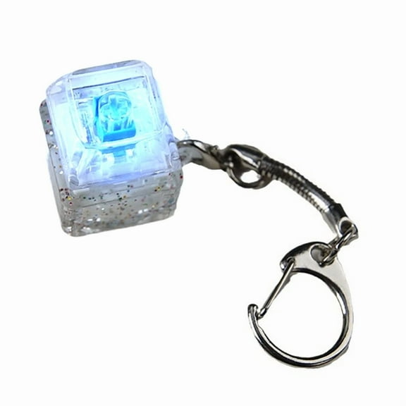 Switches Tester Keychain Pendant with LED Light for Testing Mechanical Keyboard Switches Stress Relief Toy