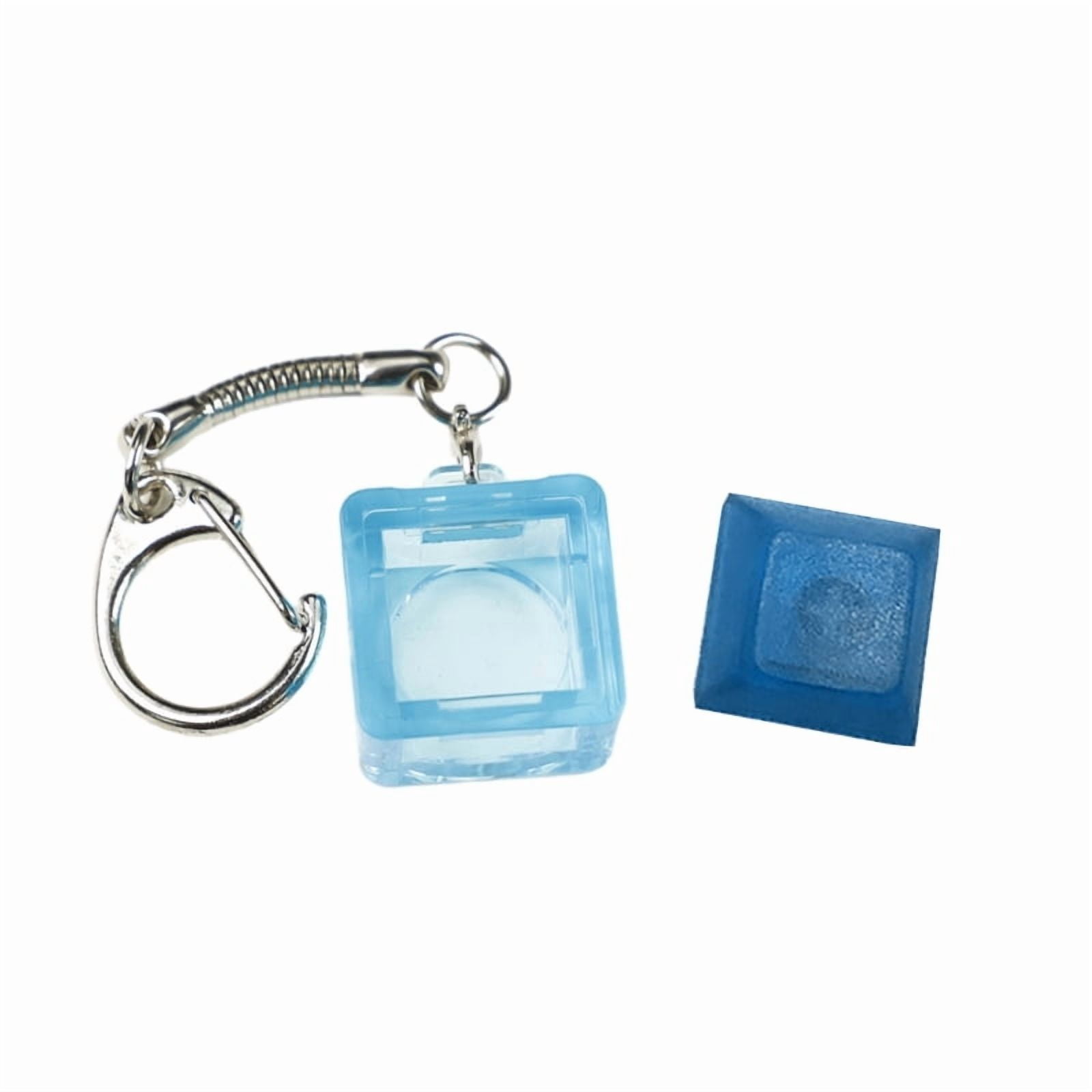Test Card Keychain Switches Tester Transparent Keychain Pendant with DSA Keycap for ...