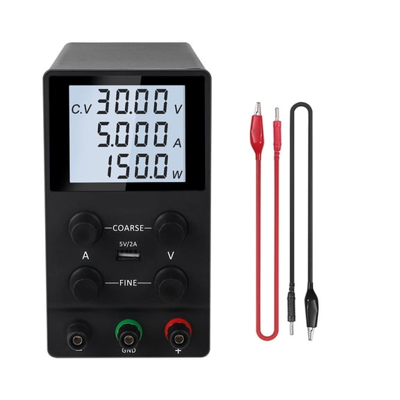 Switching DC Lab Power Supply Adjustable 30V 10A Fine Regulation 0.001A 0.01V Regulated Power Supplies Current Stabilizer USB ,Voltage Consistency