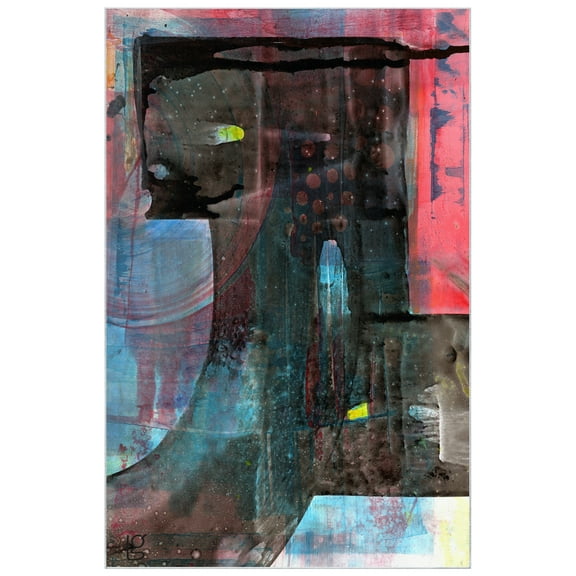 Switching Directions Washable Abstract Art Area Rug size 5'x8'