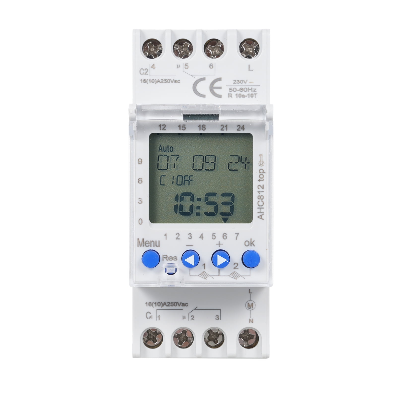 Switching controller,Din Rail Switch Din Mount 230v 16a Switch 230v ...