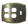 thumbnail image 1 of Switchplate Bright Solid Brass Toggle/Double Outlet | Renovator's Supply, 1 of 3