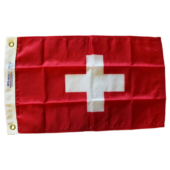 Switzerland - 12"X18" Nylon Flag