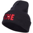 thumbnail image 1 of Switzerland CHE Flag Embroidered Long Beanie - Navy OSFM, 1 of 5