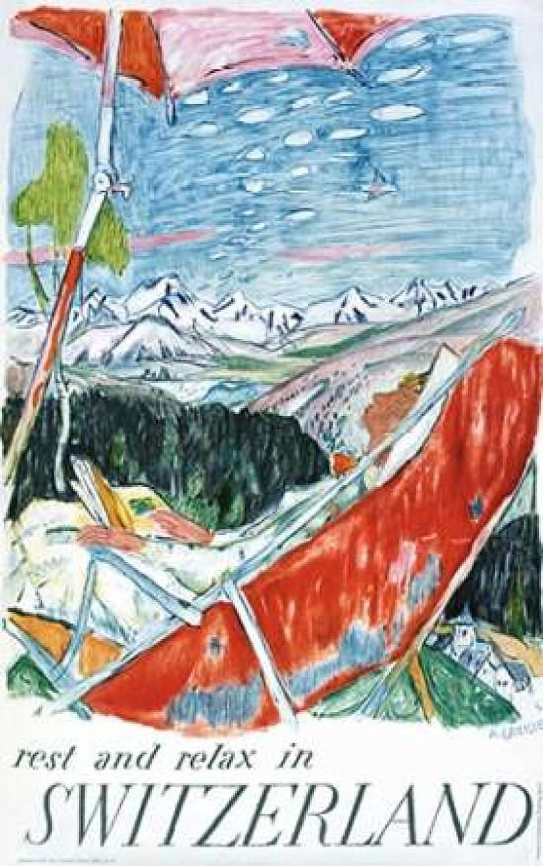 Switzerland Canvas Art - Alois Carigiet (12 x 18)