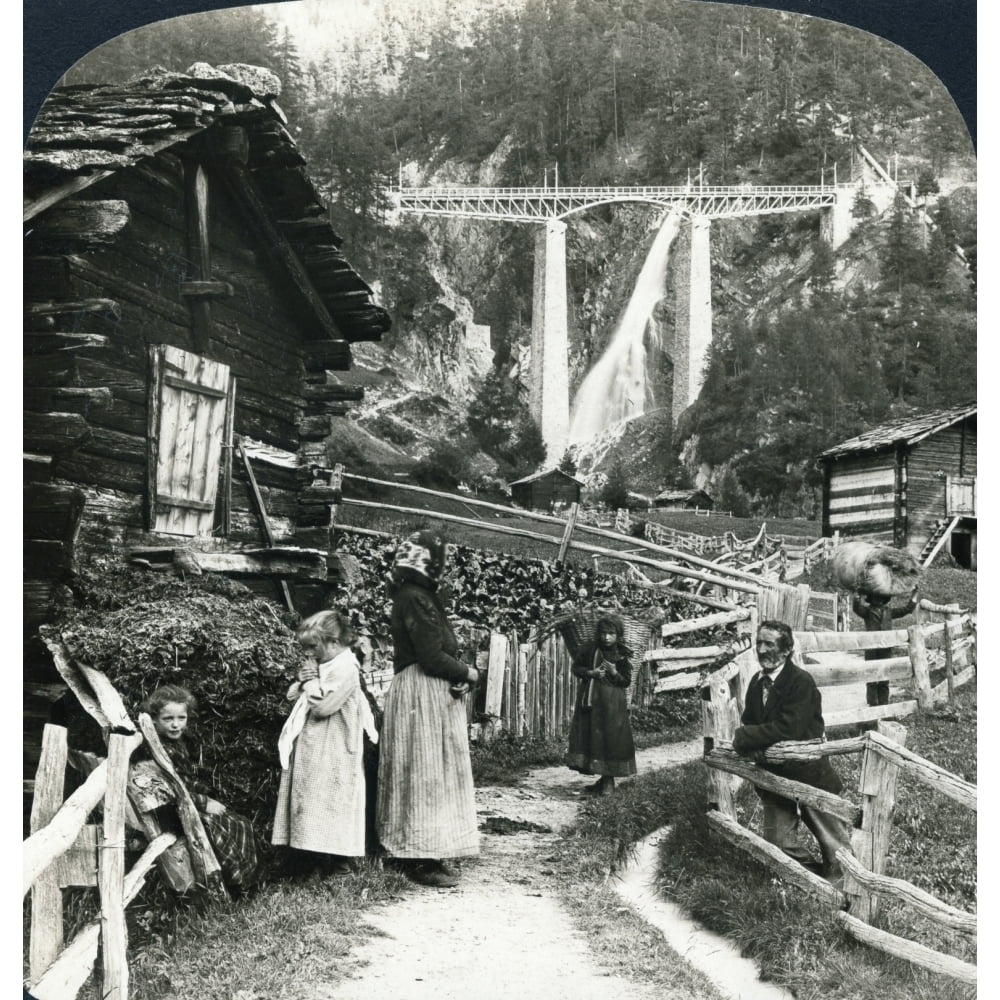 Switzerland Chalets. N'Swiss Peasants And Their Rude Chalets Near The ...