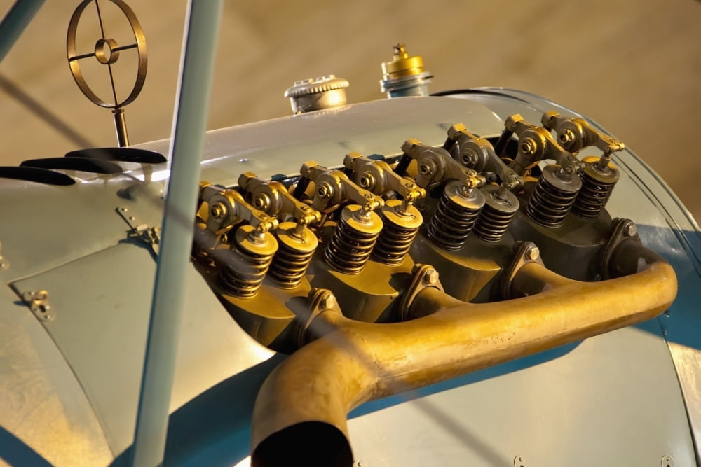 Switzerland Close-up of bomber engine Duebendorf Canvas Art - Lars Froelich Design Pics (38 x 24)