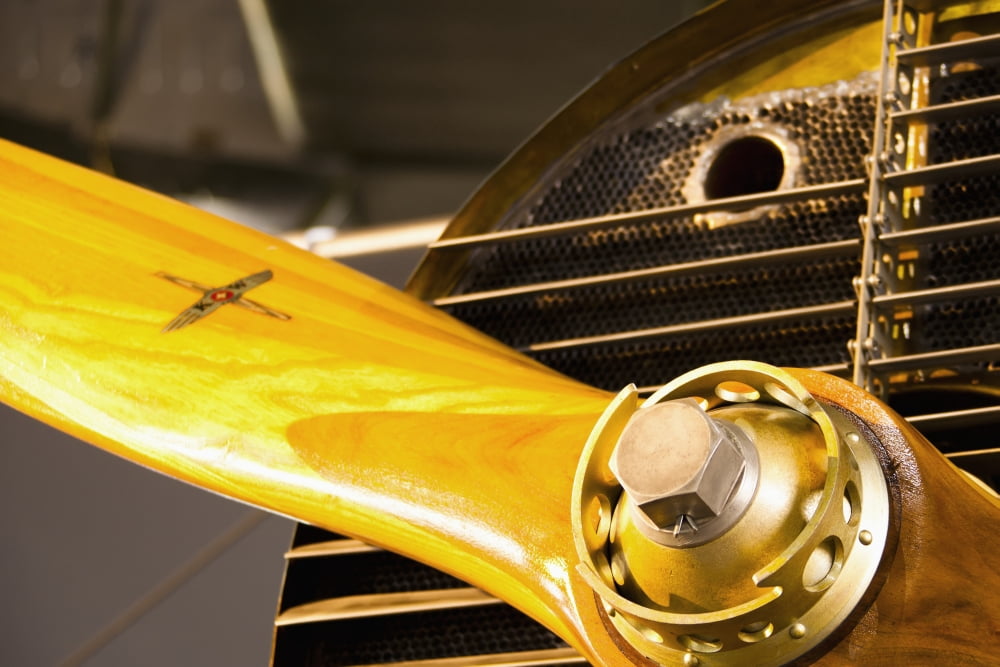Switzerland Close-up of propeller Duebendorf Canvas Art - Lars Froelich Design Pics (19 x 12)