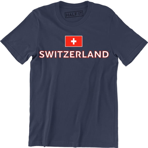 Switzerland Country Flag National Football Team Men's T-Shirt