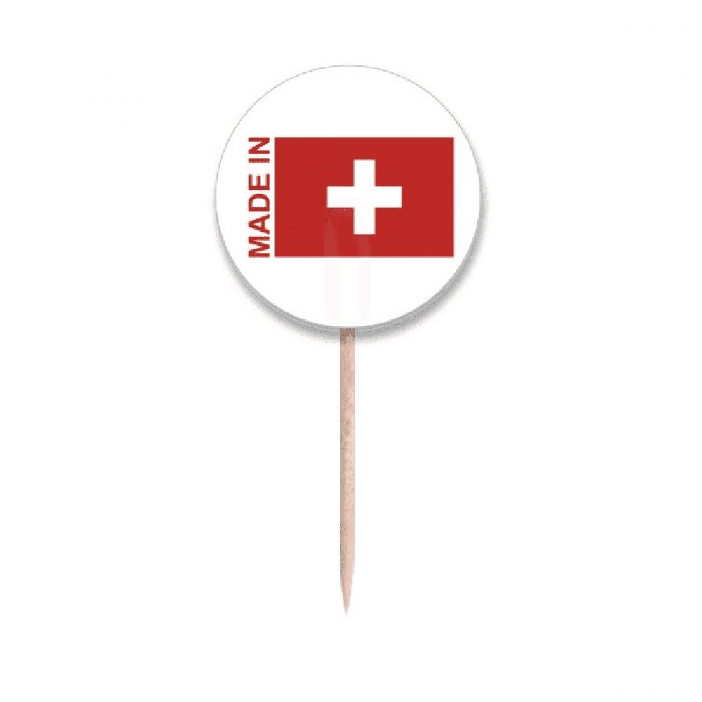 Switzerland Country Love Toothpick Flags Round Labels Party Decoration - Walmart.com