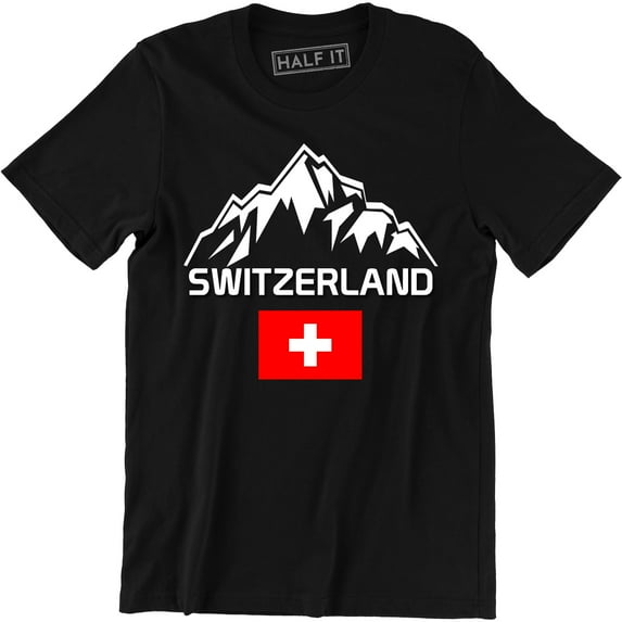 Switzerland Distressed Swiss Pride Flag World Cup Soccer Team Mens T-Shirt