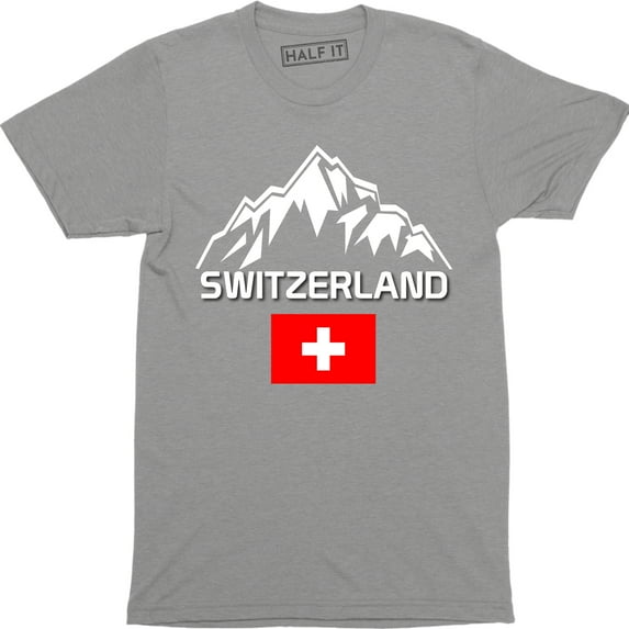Switzerland Distressed Swiss Pride Flag World Cup Soccer Team Mens T-Shirt