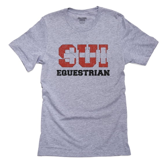 Switzerland Equestrian - Olympic Games - Rio - Flag Men's Grey T-Shirt
