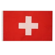 AZ Flag Switzerland Flag 3x5 ft Swiss 200D Nylon 2 Grommets 150x90 cm