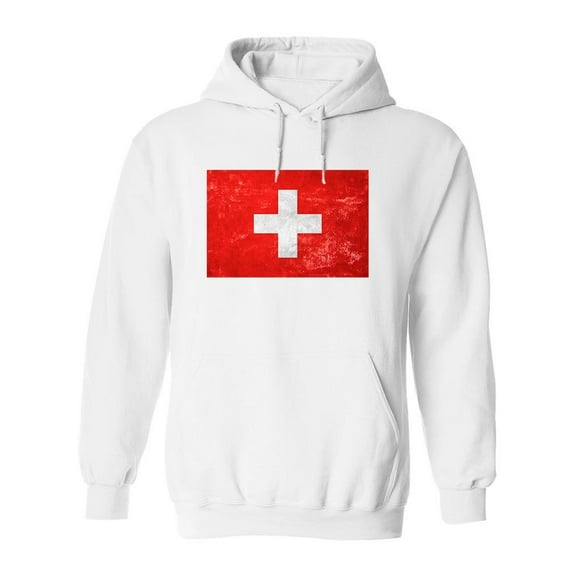 Switzerland Flag  Hoodie Men -Image by Shutterstock, Male Small