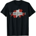 thumbnail image 1 of Switzerland Map Flag Souvenir - Distressed Schweizerische T-Shirt, 1 of 3