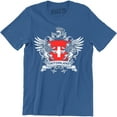 thumbnail image 1 of Switzerland Shield Mythical Eagle Lion Swiss Nationality Pride Mens T-Shirt, 1 of 4