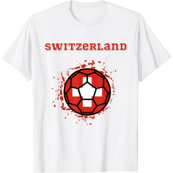 Switzerland Soccer Swiss Flag Fan Jersey T-Shirt mens t shirt,white,women,funny,misfits,men,journey,t-shirt