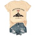 thumbnail image 1 of Switzerland T-Shirt, Switzerland Flag Shirt, Funny Swiss Travel Apparel, Unisex T Shirt, 1 of 5