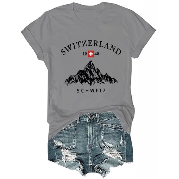Switzerland T-Shirt, Switzerland Flag Shirt, Funny Swiss Travel Apparel, Unisex T Shirt