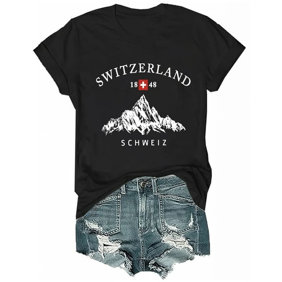 Switzerland T-Shirt, Switzerland Flag Shirt, Funny Swiss Travel Apparel, Unisex T Shirt