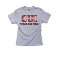 thumbnail image 1 of Switzerland Track and Field - Olympic Games - Rio - Flag Boy's Cotton Youth Grey T-Shirt, 1 of 2