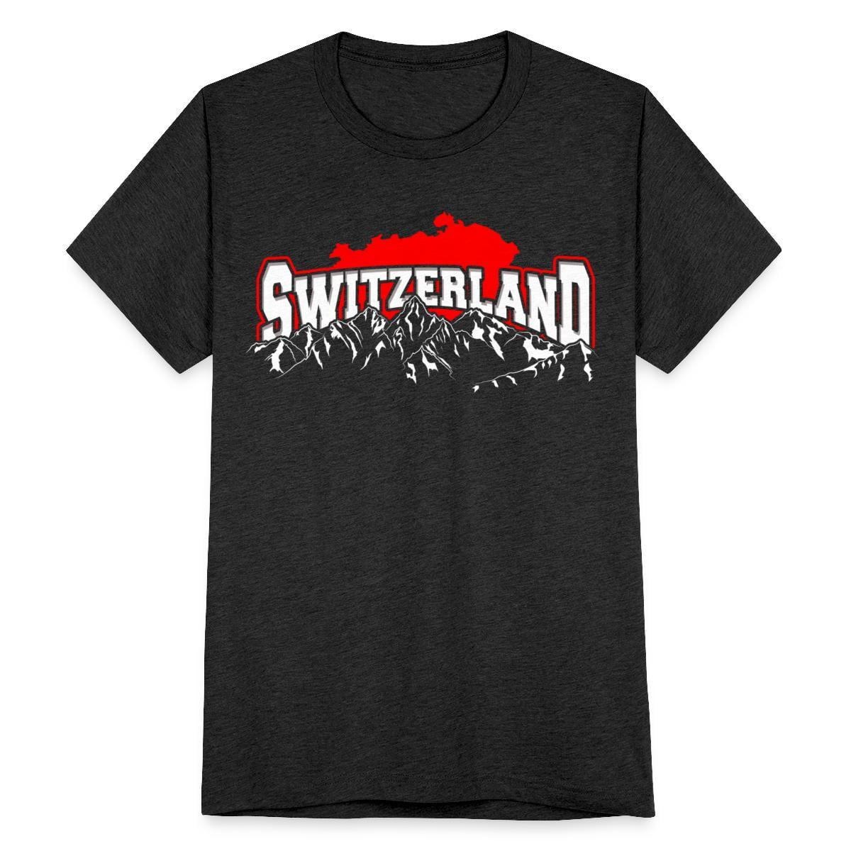 Switzerland Tshirt Flag Switzerland Zurich Bern Unisex Tri Blend T