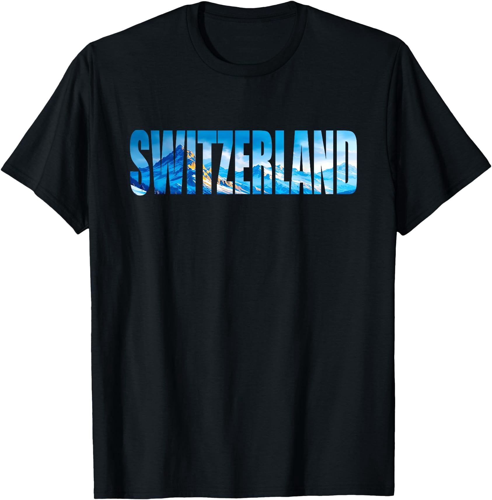 Switzerland With Snow Covered Mountains T-Shirt - Walmart.com