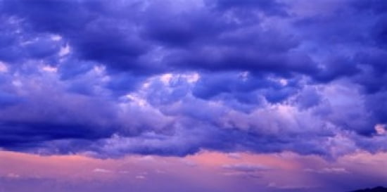 Switzerland clouds cumulus storm Canvas Art - Panoramic Images (24 x 12)
