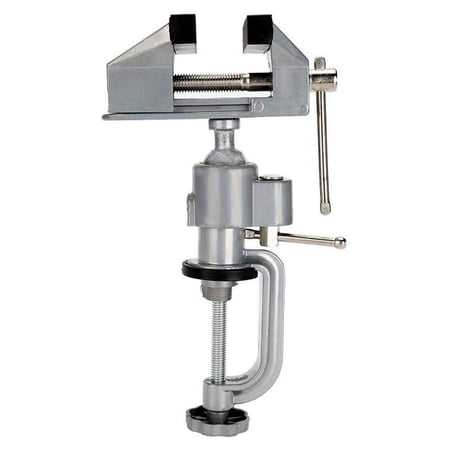 Swivel 3" Universal Table Vise Tilts Rotate 360° Universal Work, Portable Work Bench Vise for Drilling, Woodworking, Painting, Jewelry Making, Mental Working, Electronics Soldering