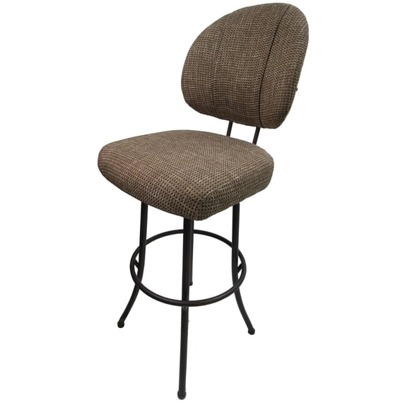 Swivel 30" Bar Stool - M-75 Metal Frame Basin Beige Fabric Beige Metal