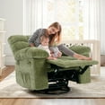 thumbnail image 1 of Swivel Accent Chair,360°Swivel Rocker Chair,Swivel Rocking Recliner Chair Comfortable Deep Seat for Relaxation,Upholstered Glider Nursery Chair for Living Room,Bedroom & Nursery, 1 of 9