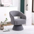 thumbnail image 1 of Swivel Accent Chair Armchair, Mid Century 360 Degree Swivel Barrel Accent Sofa Chairs, Upholstered Round Armchairs Fabric Chair for Living Room, Bedroom, Office, Waiting Rooms, Gray, 1 of 8