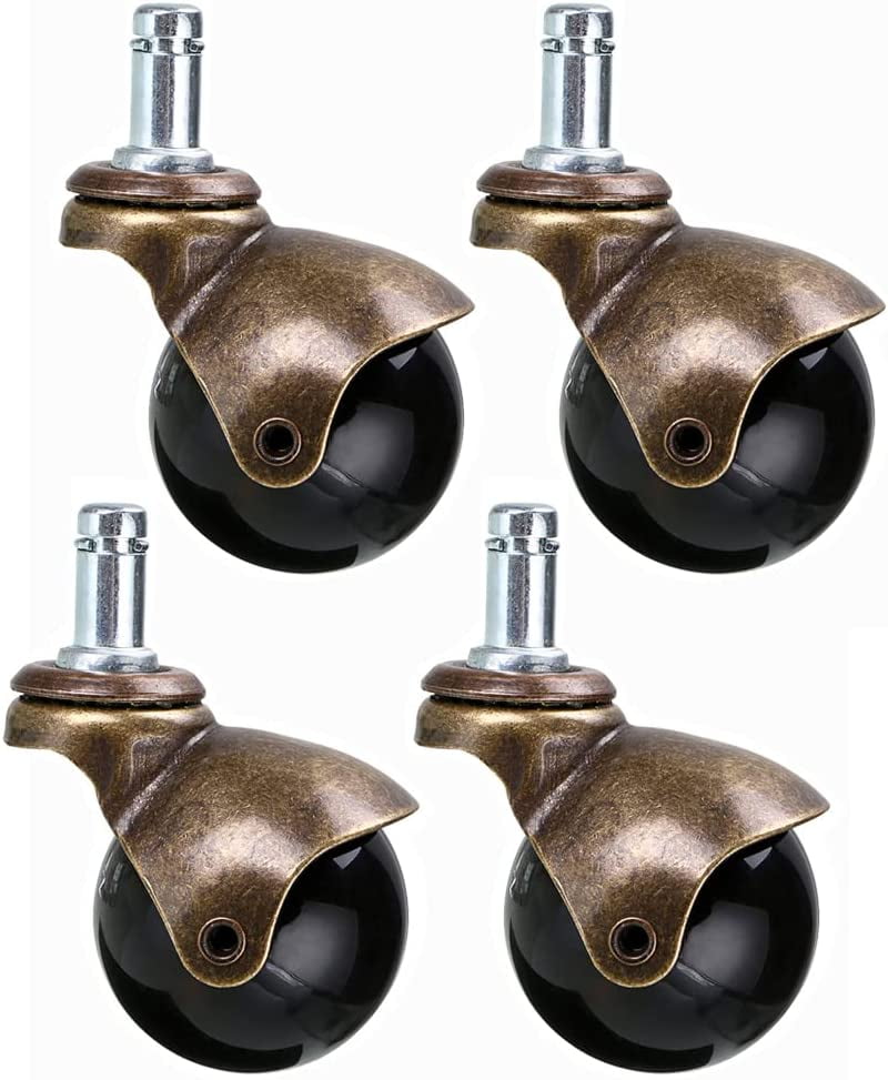 Swivel Ball Castors 50mm, Stem Castor Wheels Vintage Furniture
