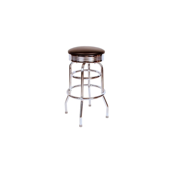 Swivel Bar Stool Metal Coastal Style 30 Inch Seat Height Round Barstool