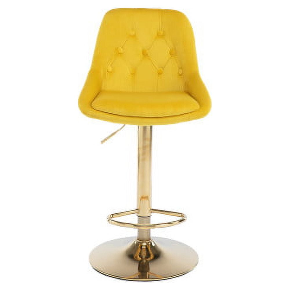 Swivel Bar Stools, Modern Comfortable Velet Upholstered Kitchen Dining