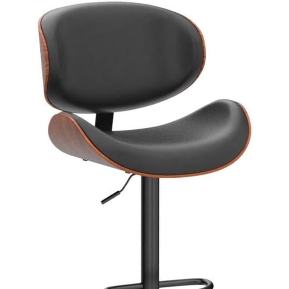 Swivel Bar Stools Set of 2 for Kitchen Counter, Adjustable Bentwood ...