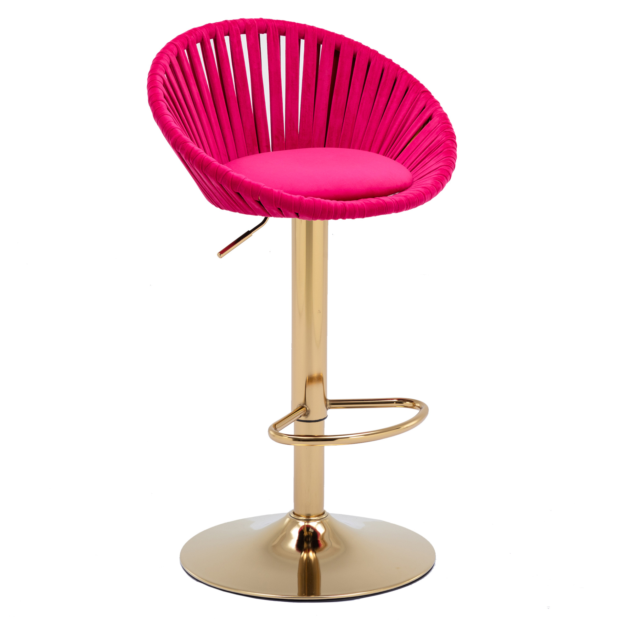 Swivel Bar Stools Set of 2, Velvet Dining Chairs Modern Counter Height