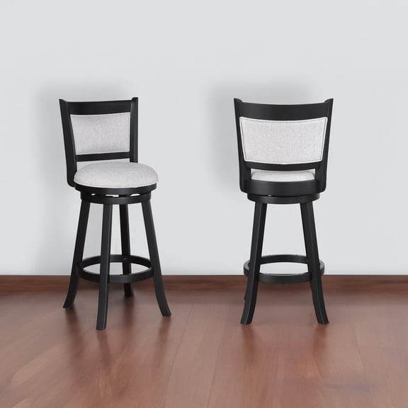 Swivel Bar Stools with Footrest Support / Comfortable Seating for Kitchen Tables