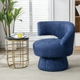 Swivel Barrel Chair, 360° Round Swivel Accent Chair Armchair with Wide