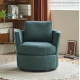 thumbnail image 1 of Swivel Barrel Chair,Comfy Round Accent Sofa Chair,360 Degree Swivel Barrel Club Chair,Leisure Arm Chair for Nursery,Hotel,Living Room,Bedroom,Office,Lounge,Emerald, 1 of 7