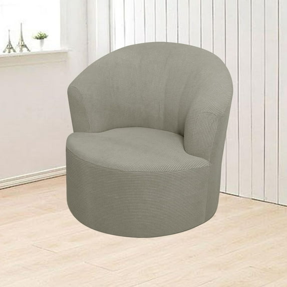 Swivel Barrel Chair Cover, Clearance! Mbxmh Stretch Armchair Slipcovers Round Club Chair Couch Cover Armchair Cover for Recliner Sofa Modern Swivel Chair Slipcover Barrel Armchairs Cover