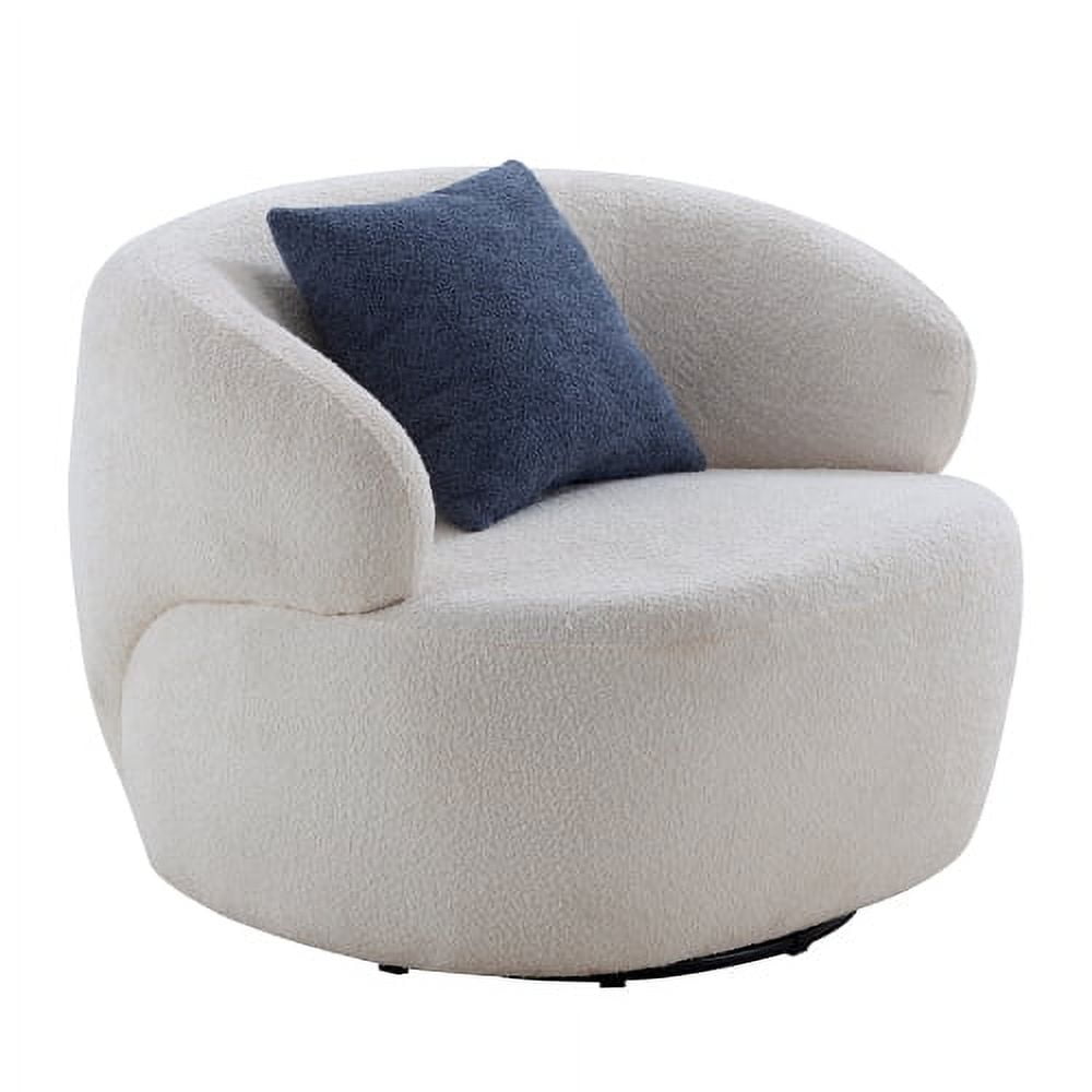 Boucle Accent Chair Circle Sherpa