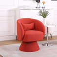 Swivel Barrel Chairs Degree Swivel Accent Chair Round Chair with Pillow