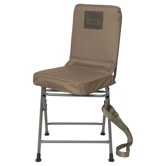 Swivel Blind Chair – 360° Silent Rotation, Adjustable Legs, Padded Seat for Hunting (Marsh Brown, Tall)