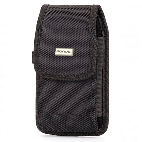 Swivel Case Belt Clip for OnePlus 8 Phone - Holster Rugged Cover Pouch Carry Protective Black Canvas