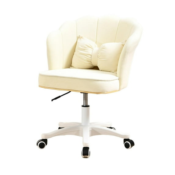 Swivel Chair with Wheels Faux Leather Soft Cushion Height Adjustable 360-Degree Swivel Rolling Stool Drafting Work SPA Salon Bar Cafe Home Office Stool Lanzxj