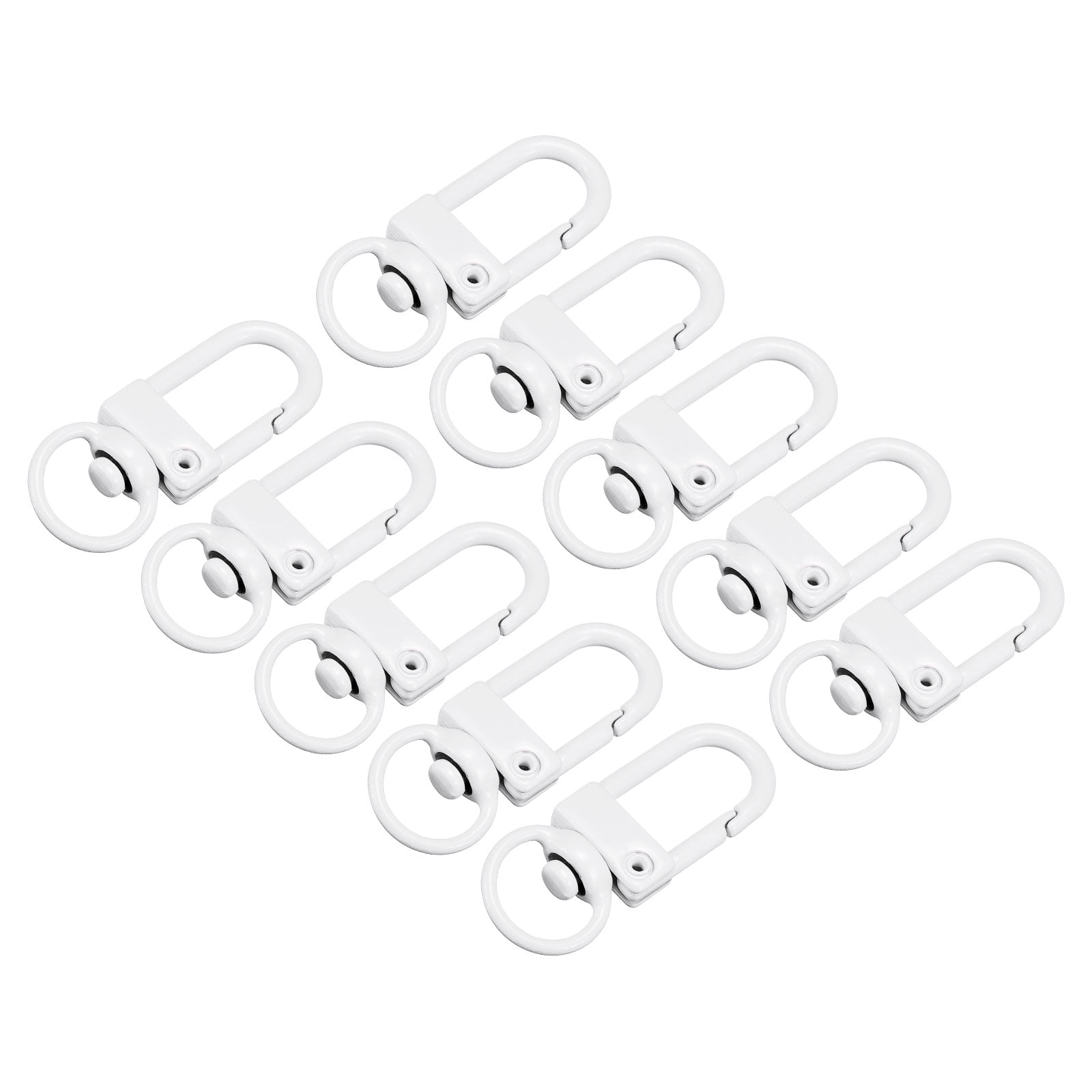 Swivel Clasps Snap Hook, 33x13mm Lobster Claw Clasp for DIY White 16Pcs 