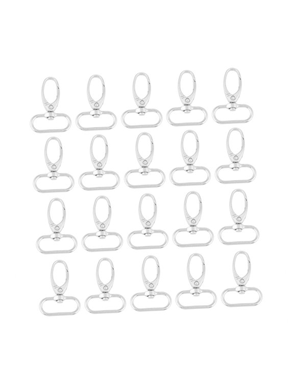 Poly Fill Swivel Clip 20Pcs Zinc Alloy Bag Clasps Swivel Trigger Clips Keychain Key Ring Hooks for Crafting Accessories, Clips Hook Craft Hardware